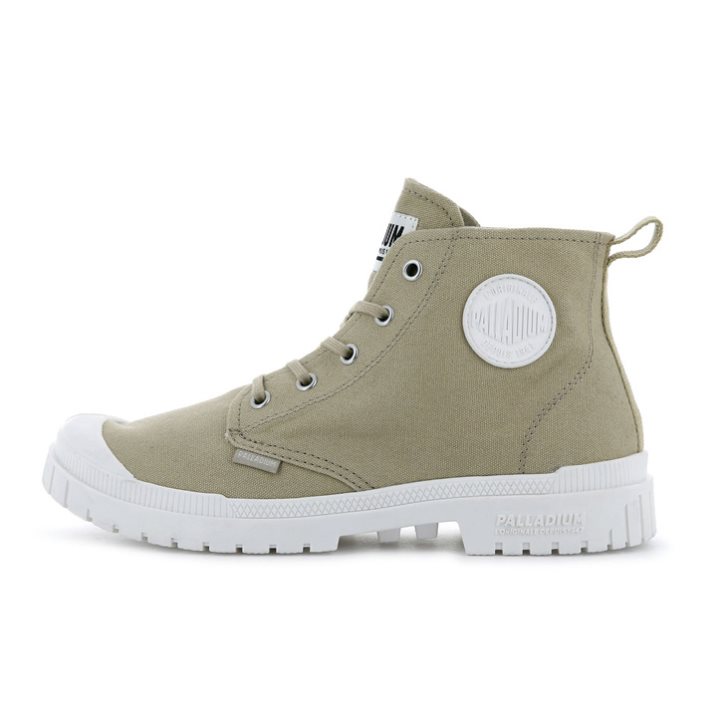 Bottes Palladium Pampa Sp20 Hi Tela Femme Vert Olive | FR FJG031E